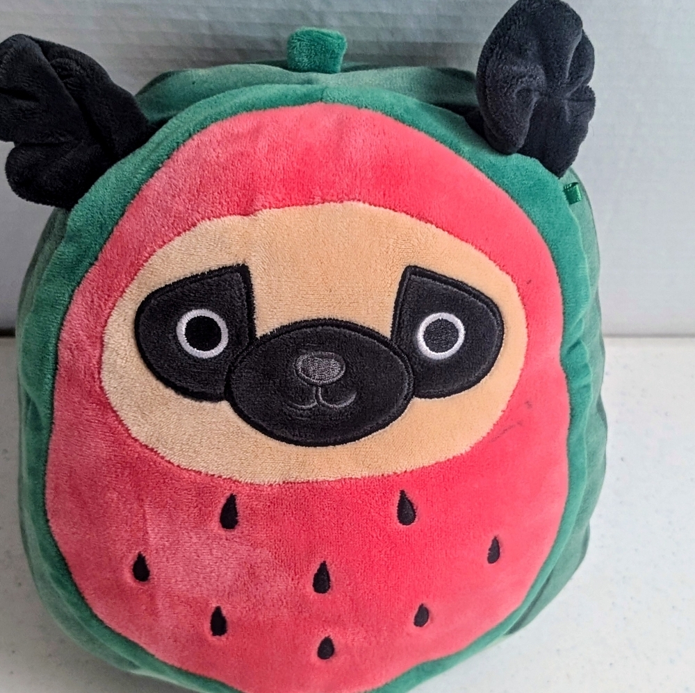 Squishmallows Watermelon Sloth Plush - Red and Green - Picture 6 of 8